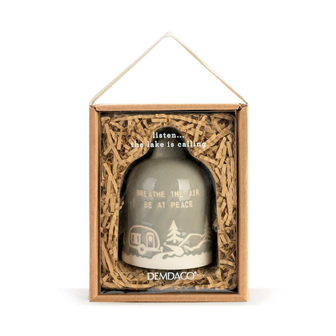 Stoneware Hanging Bell Ornament