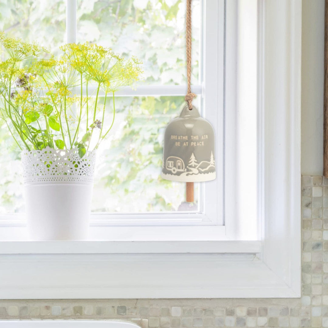 Stoneware Hanging Bell Ornament