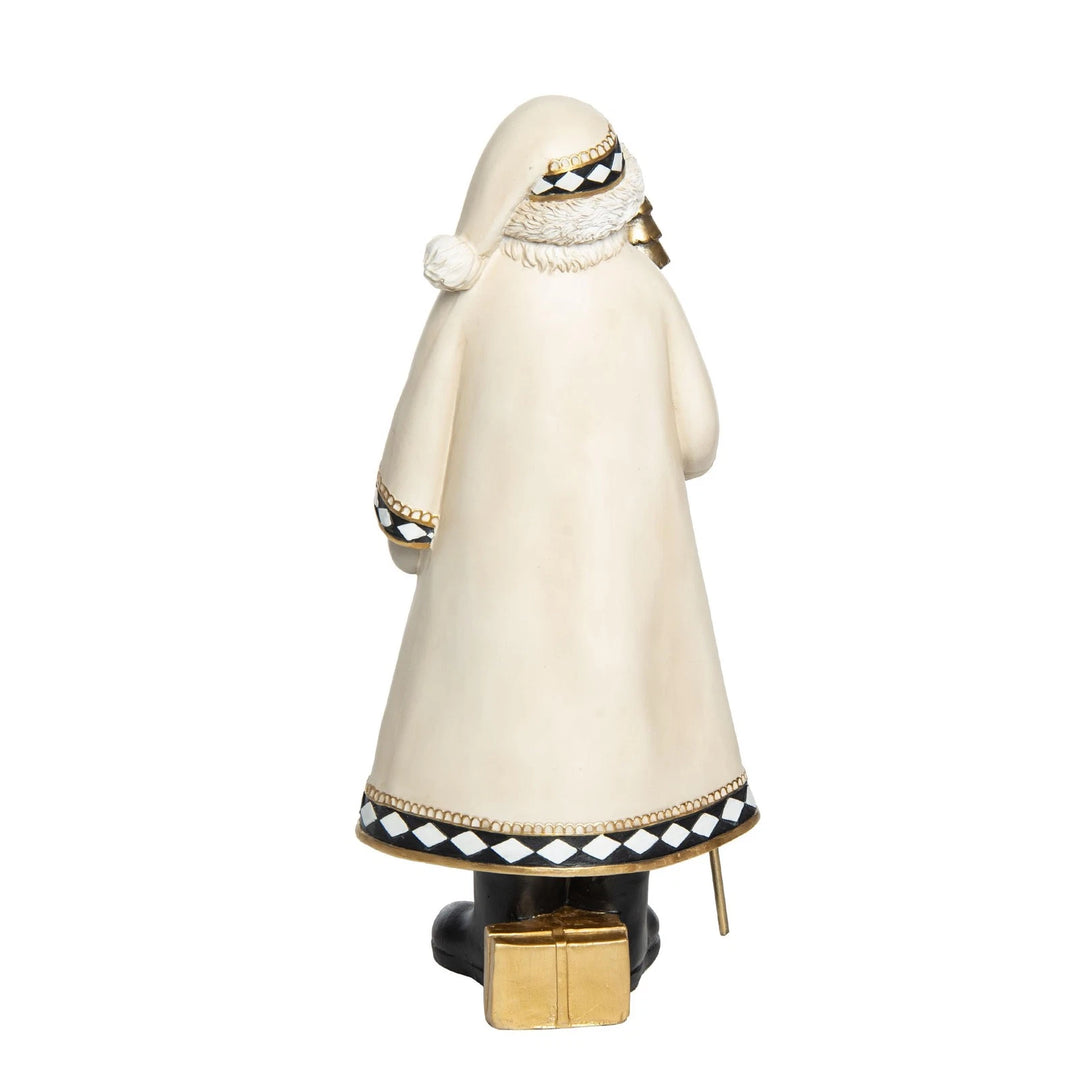 Neutral Glam Santa Decor