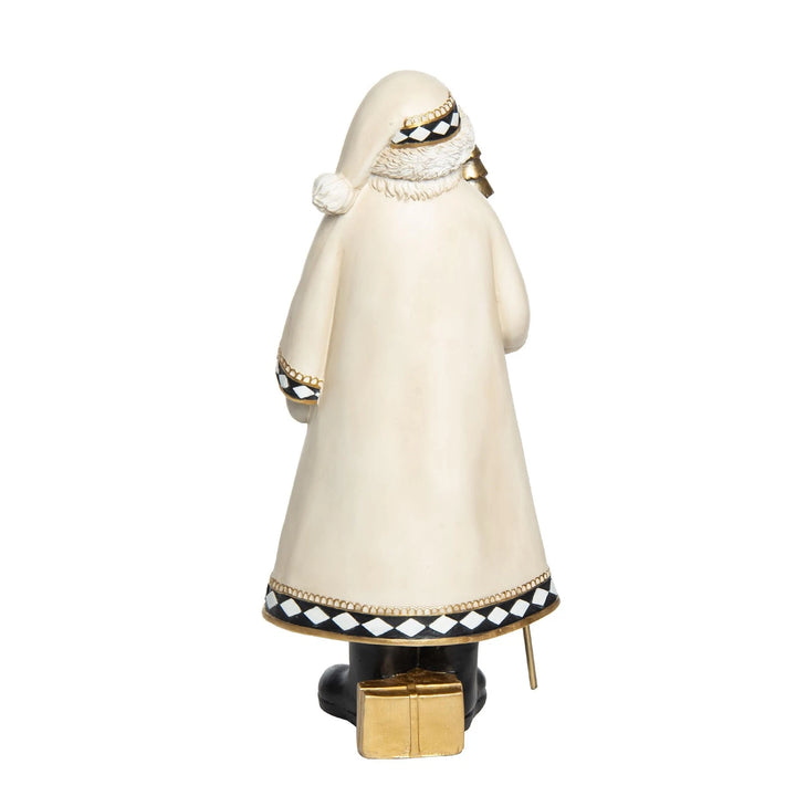 Neutral Glam Santa Decor