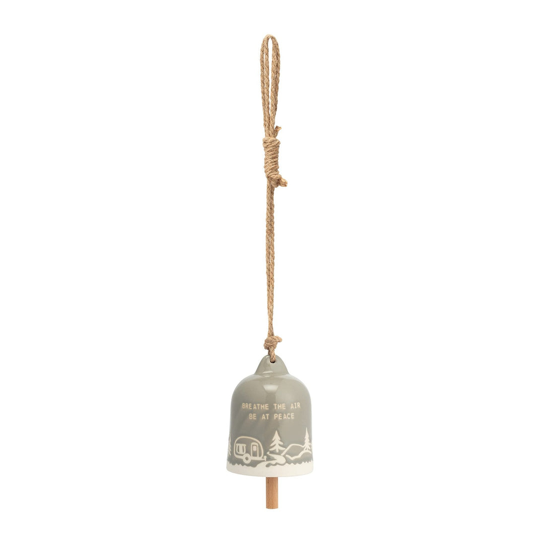 Stoneware Hanging Bell Ornament