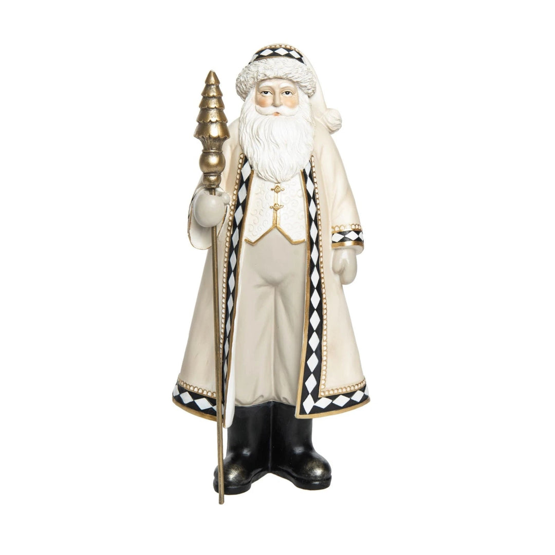 Neutral Glam Santa Decor
