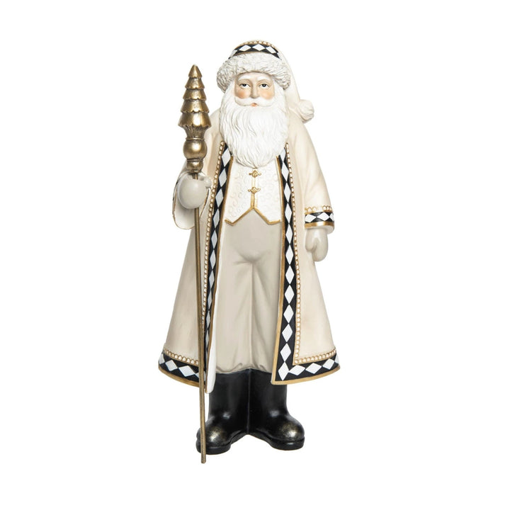 Neutral Glam Santa Decor
