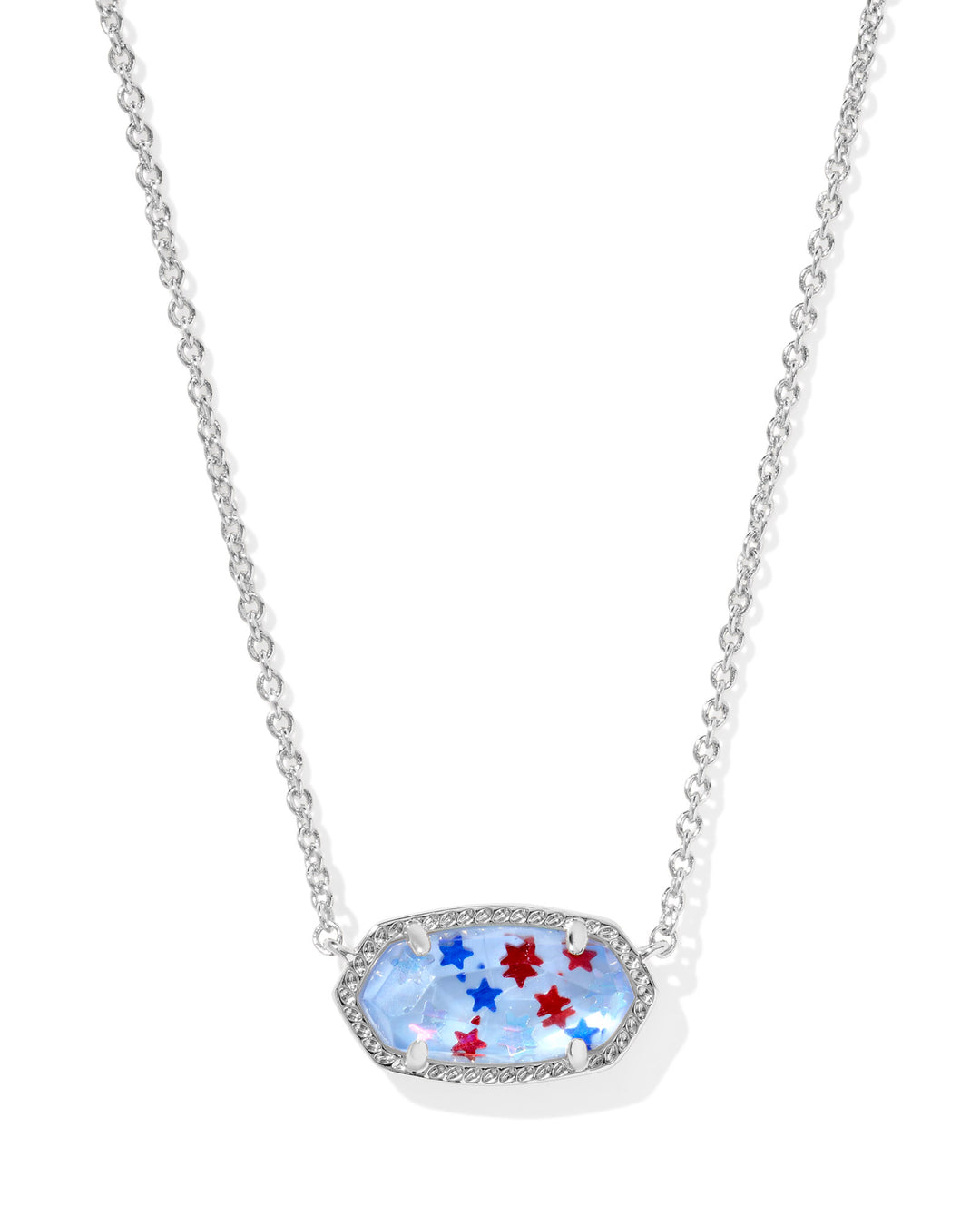 Kendra Scott Silver Elisa Short Pendant Necklace