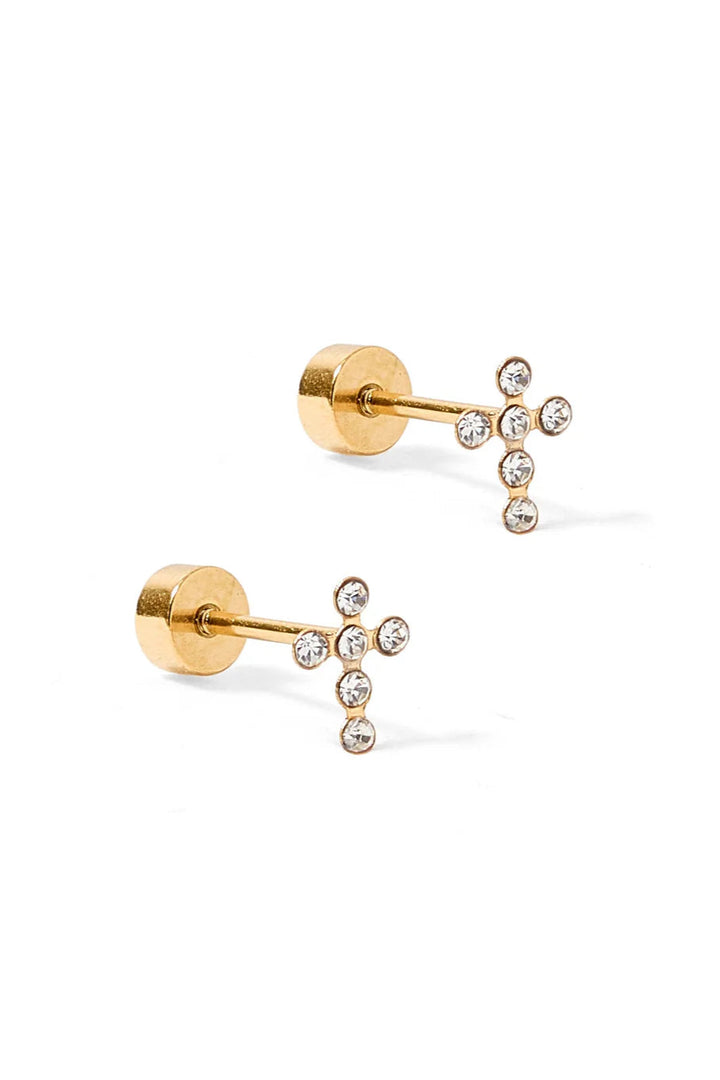 Clara Cross Studs