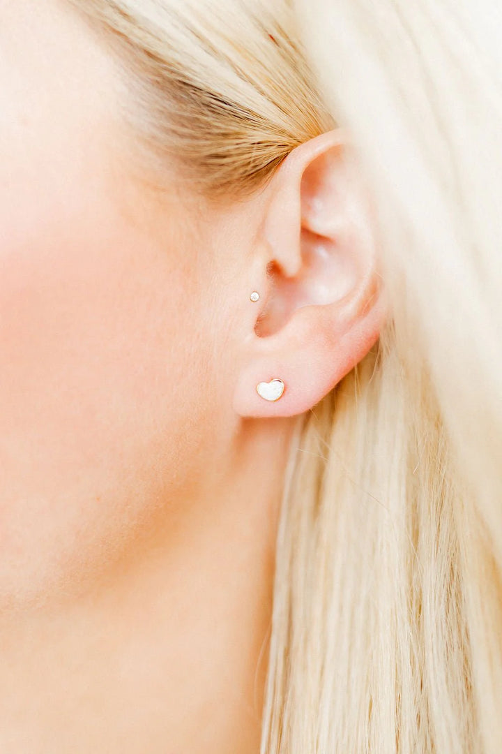 Nora Heart Studs