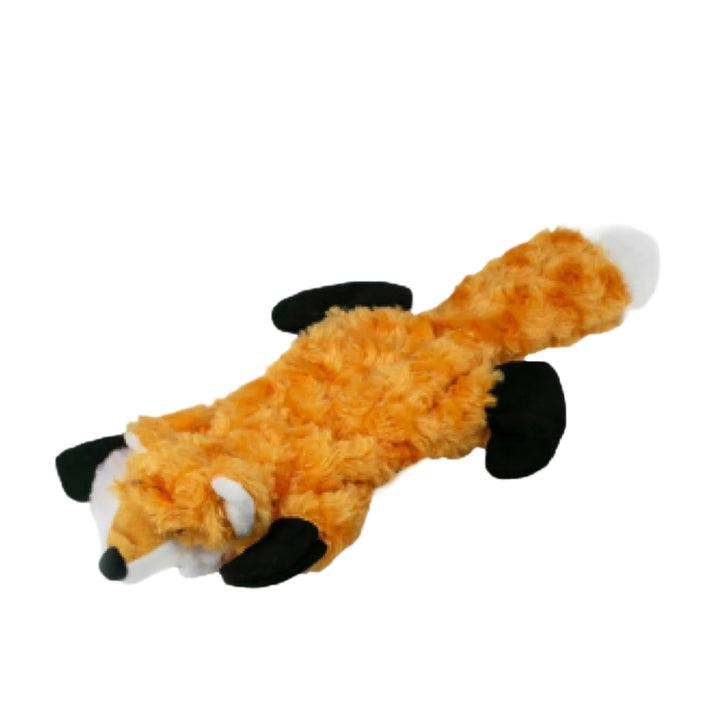 Squeaker Fox Stuffless Dog Toy