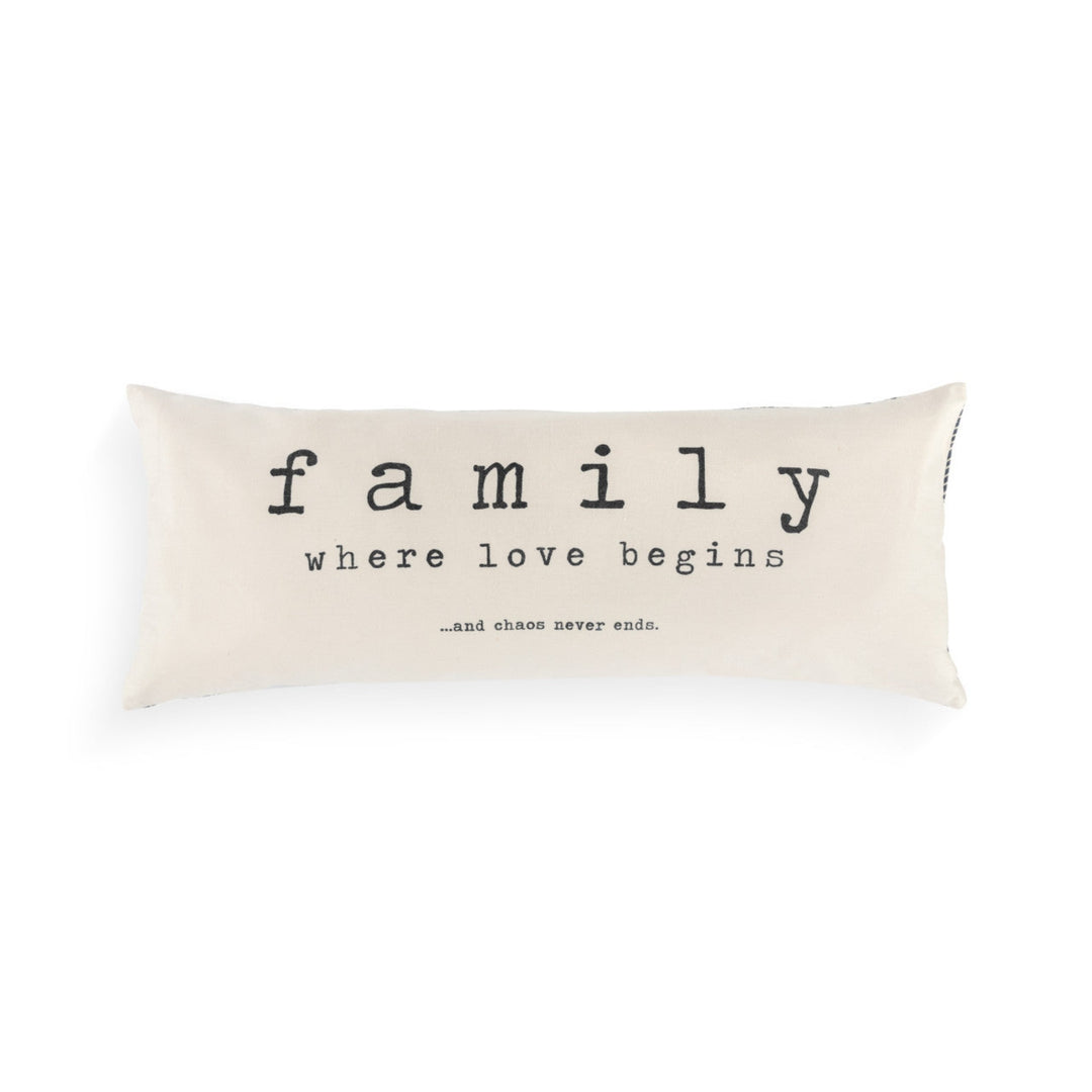 Family Where Love Begins Pillow