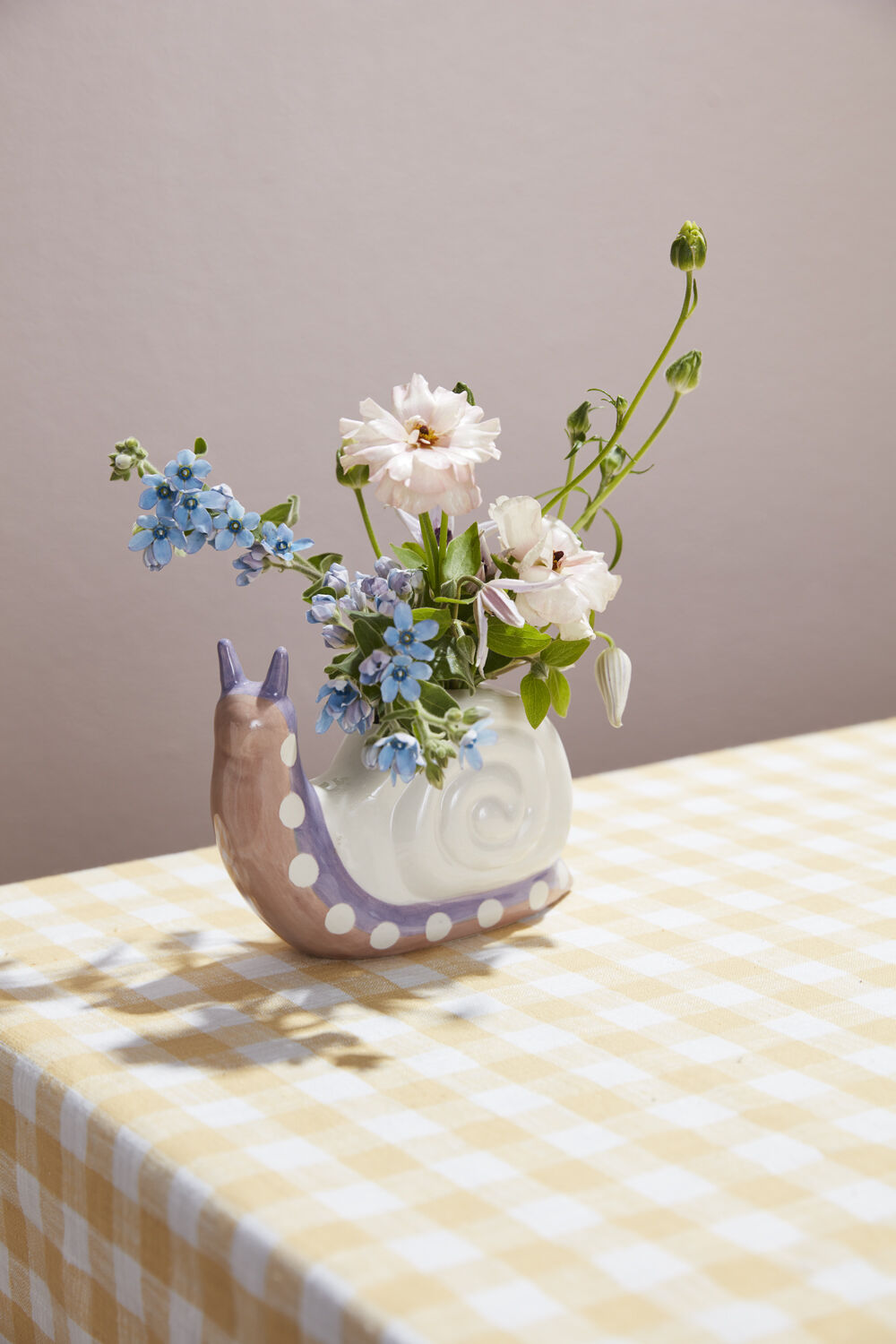 Quirky Snail Bud Vase