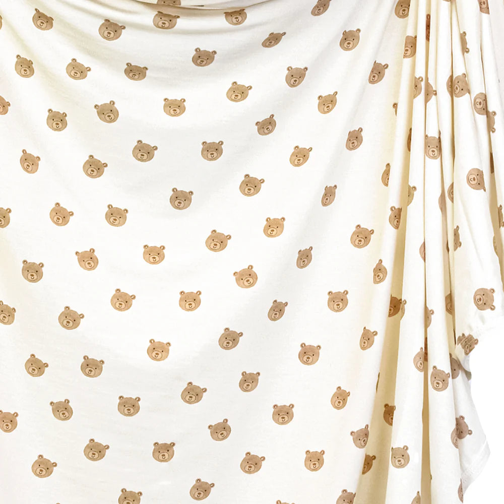 Teddy Bear Swaddle Blanket