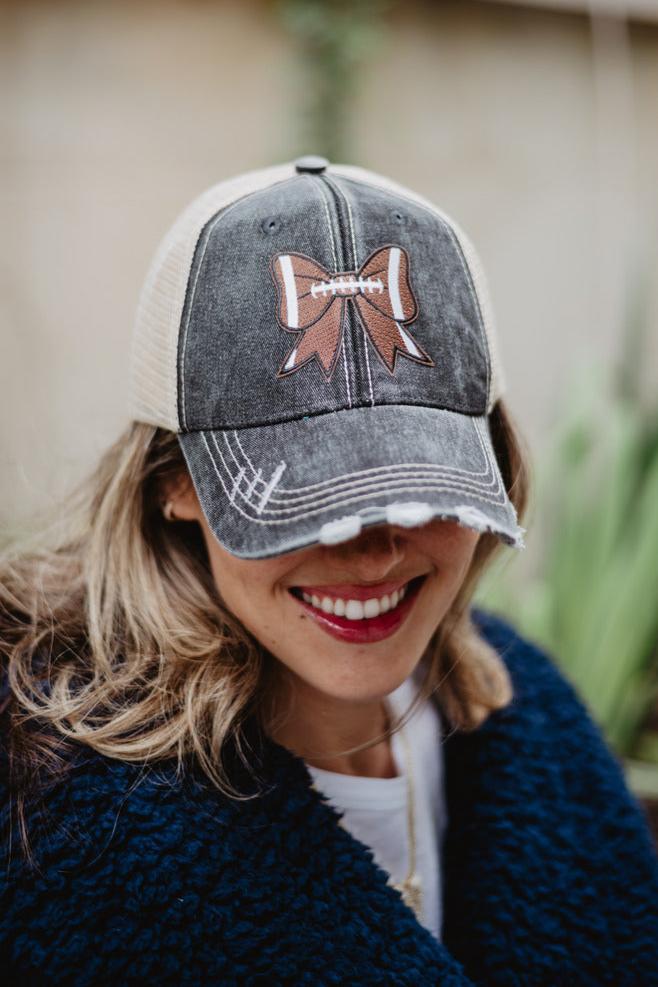 Football Bow Trucker Hat