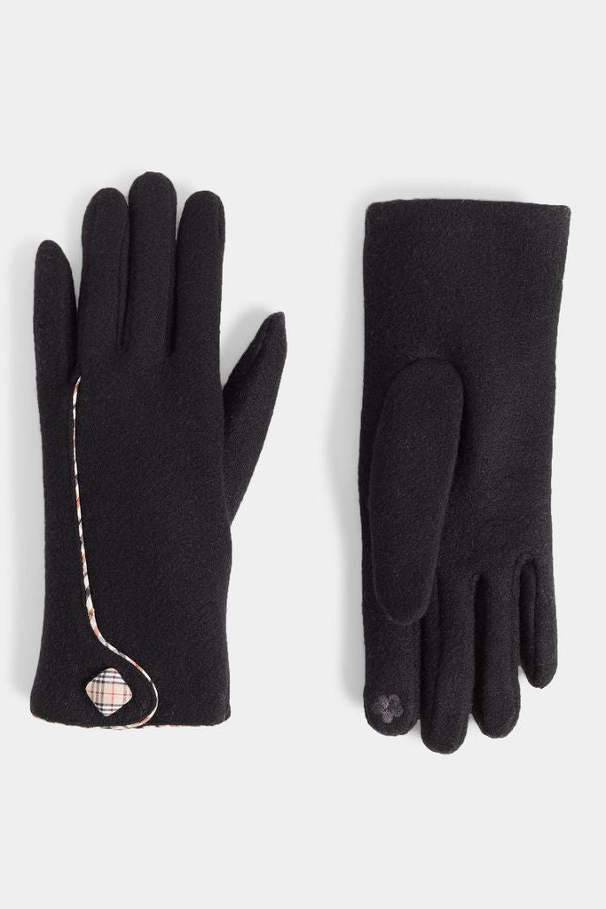 Touch Of Plaid Touchscreen Gloves
