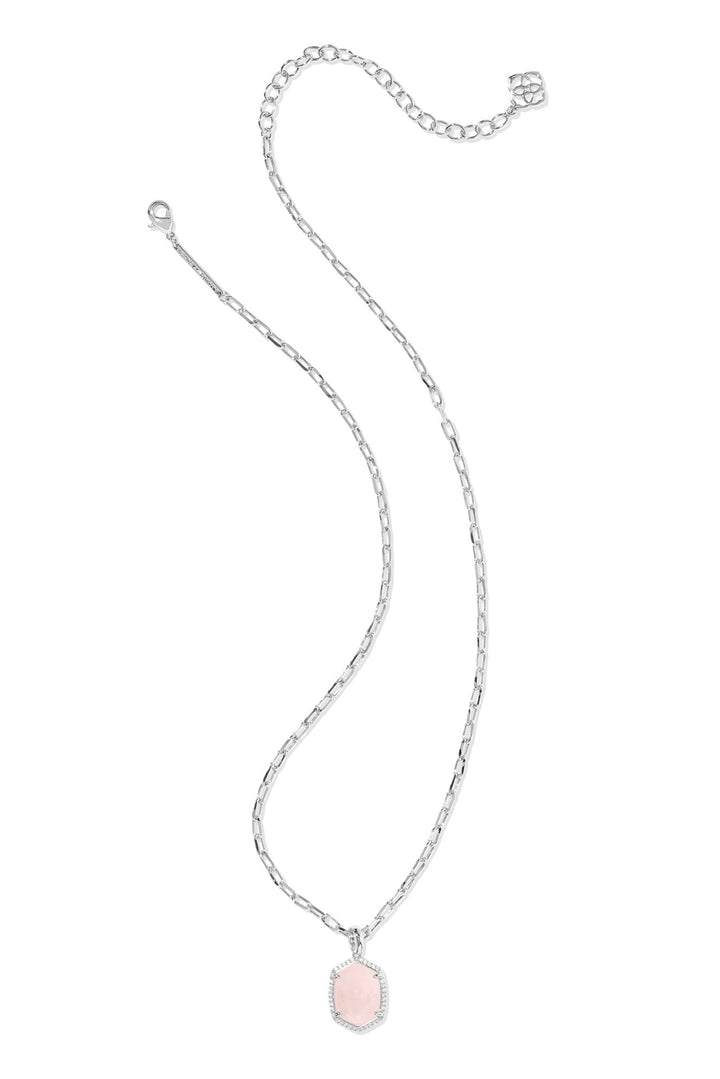 Kendra Scott Daphne Pave Frame Short Pendant Necklace