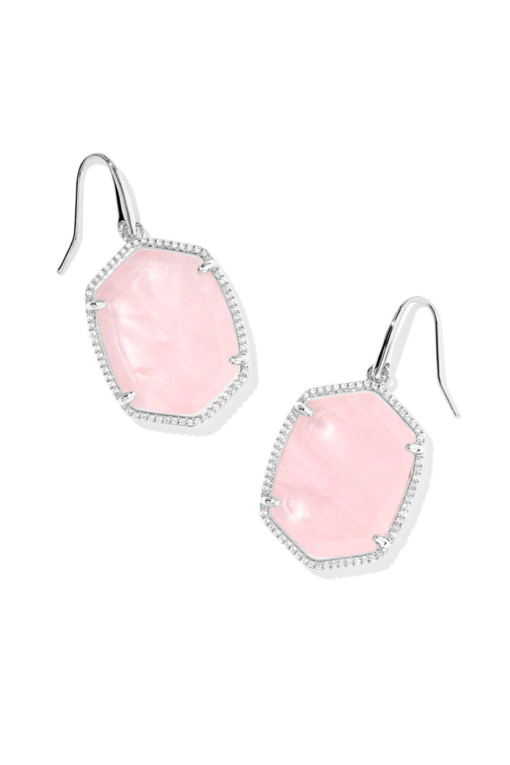 Kendra Scott Daphne Pave Frame Drop Earrings