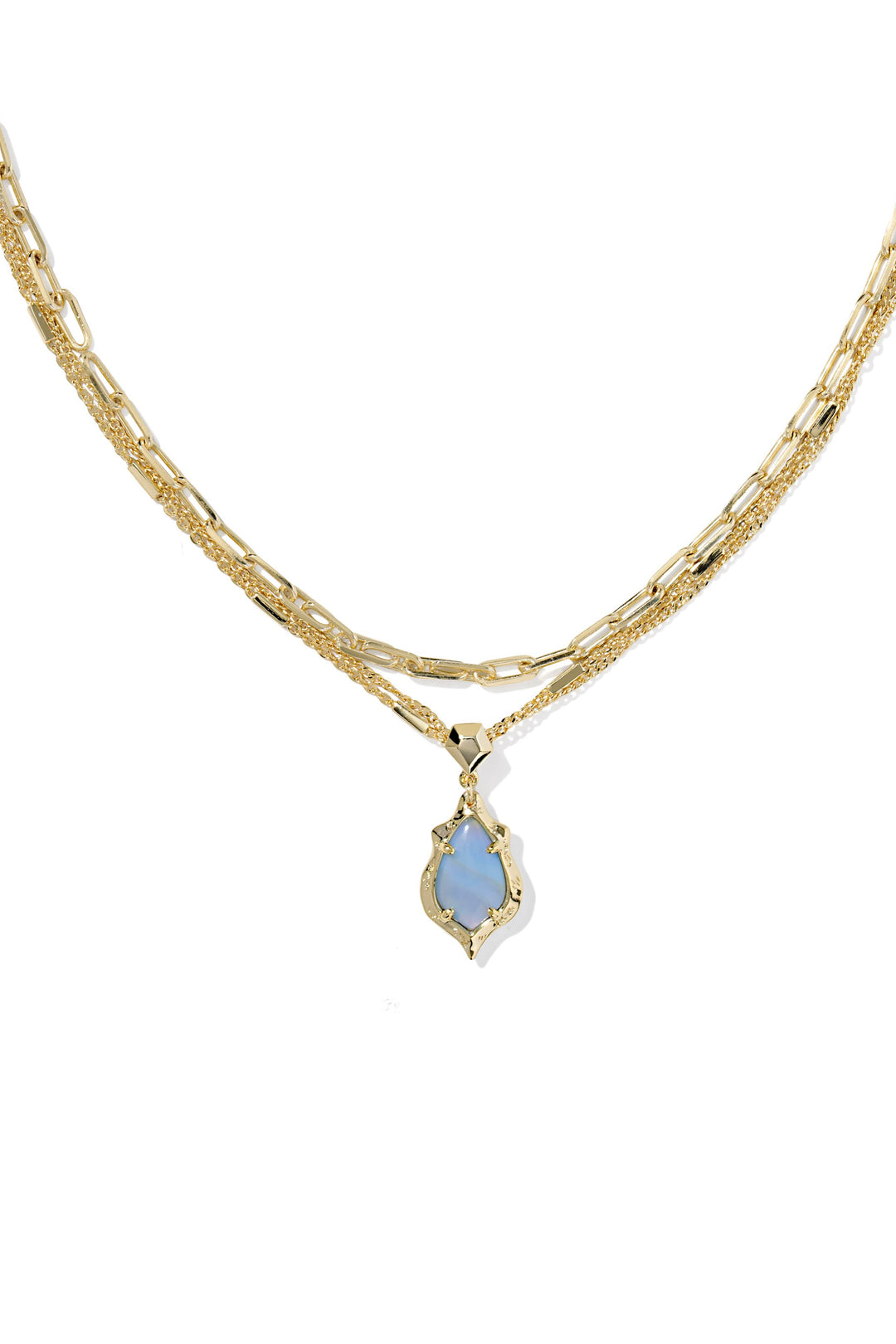 Kendra Scott Adriana Scallop Frame Multi Strand Necklace