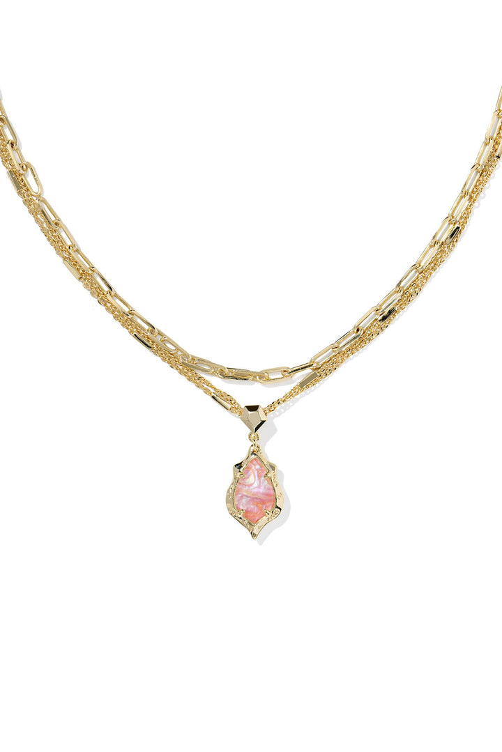 Kendra Scott Adriana Scallop Frame Multi Strand Necklace