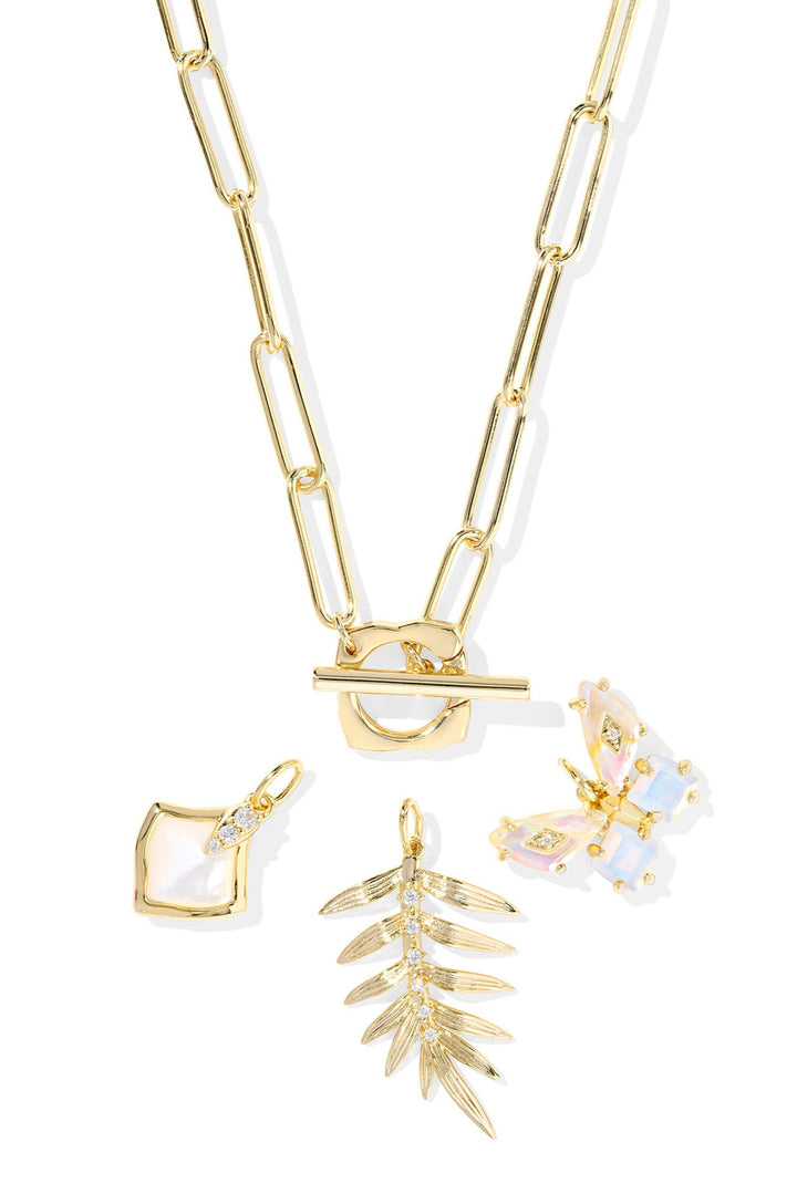 Kendra Scott Bianca Butterfly Gold Charm Necklace
