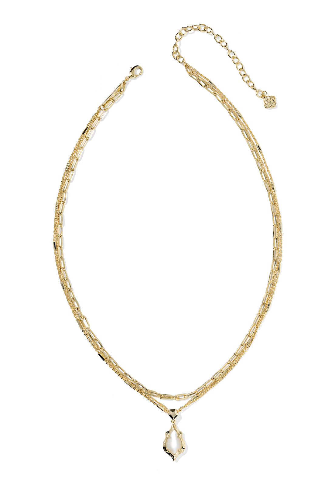 Kendra Scott Adriana Scallop Frame Multi Strand Necklace