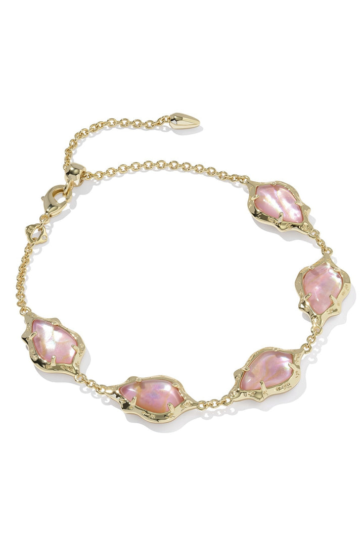 Adriana Scallop Frame Delicate Chain Bracelet