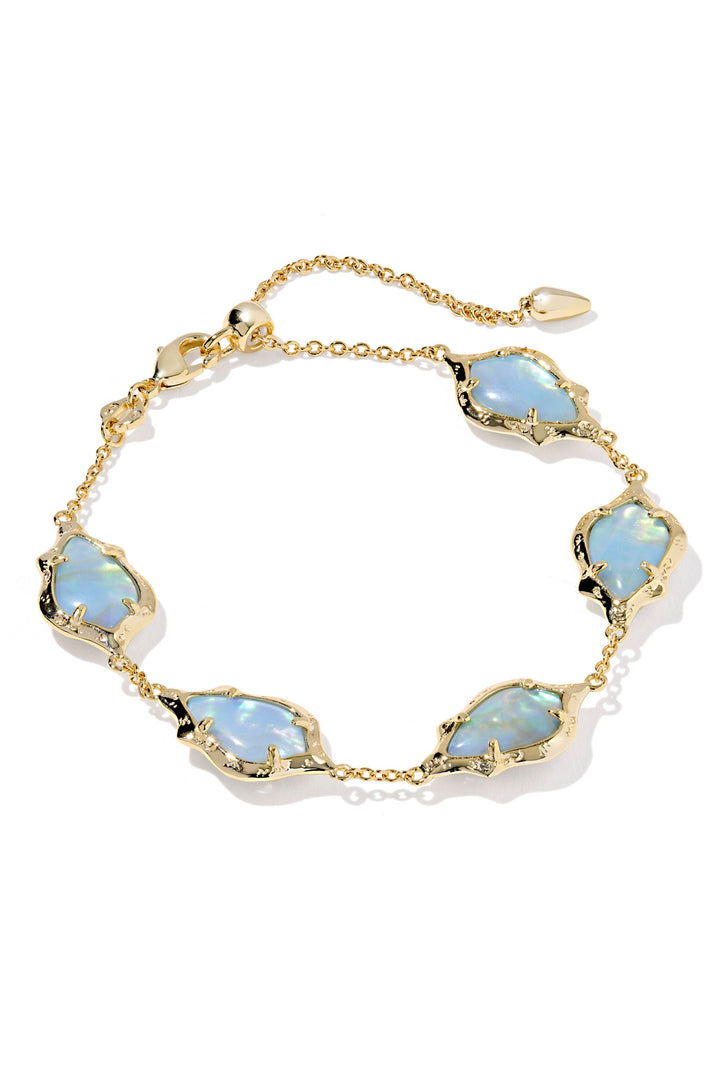 Adriana Scallop Frame Delicate Chain Bracelet