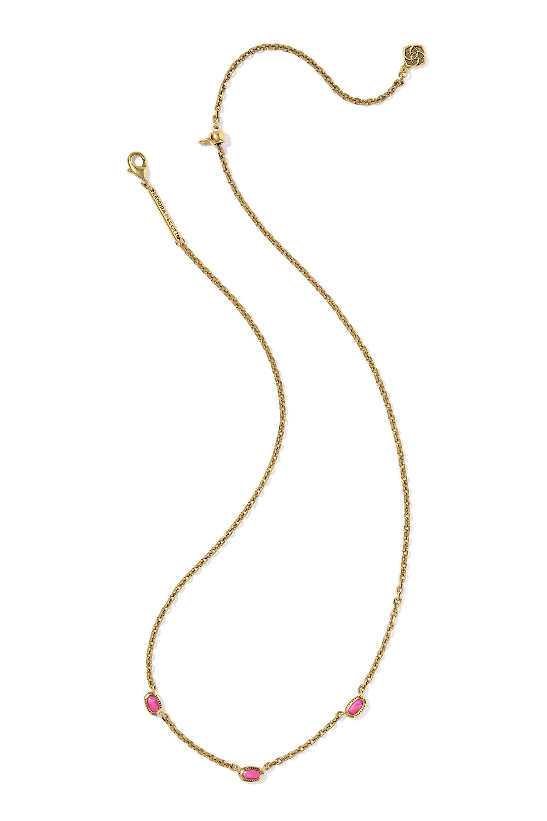 Kendra Scott Mini Elisa Three Stone Strand Necklace