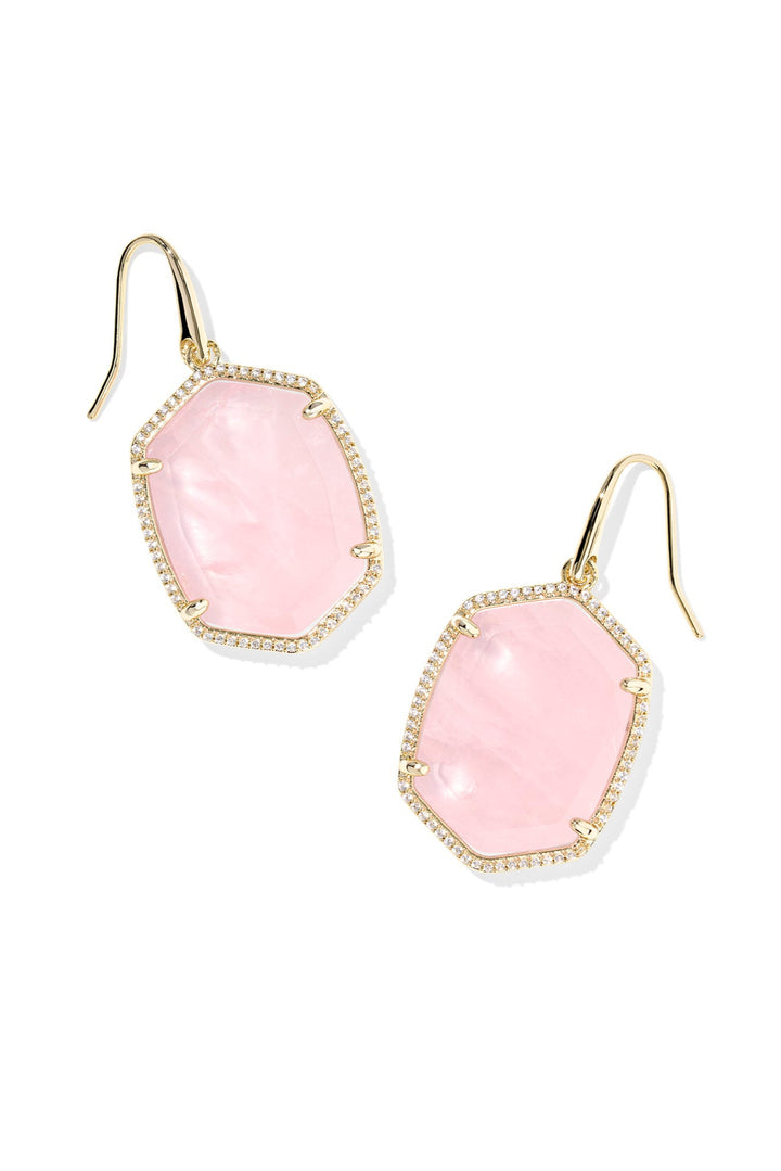 Kendra Scott Daphne Pave Frame Drop Earrings