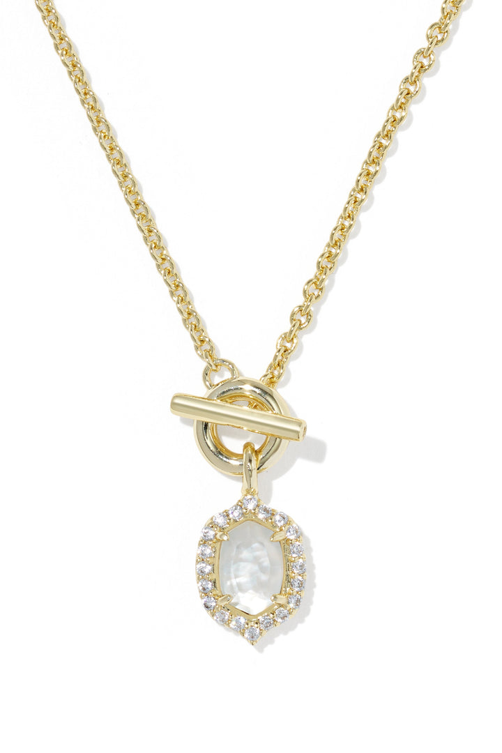 Kendra Scott Daphne Crystal Frame Toggle Necklace