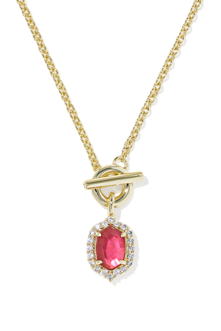 Kendra Scott Daphne Crystal Frame Toggle Necklace