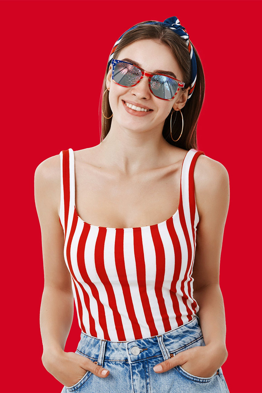 Patriot Pride Mirrored Sunglasses