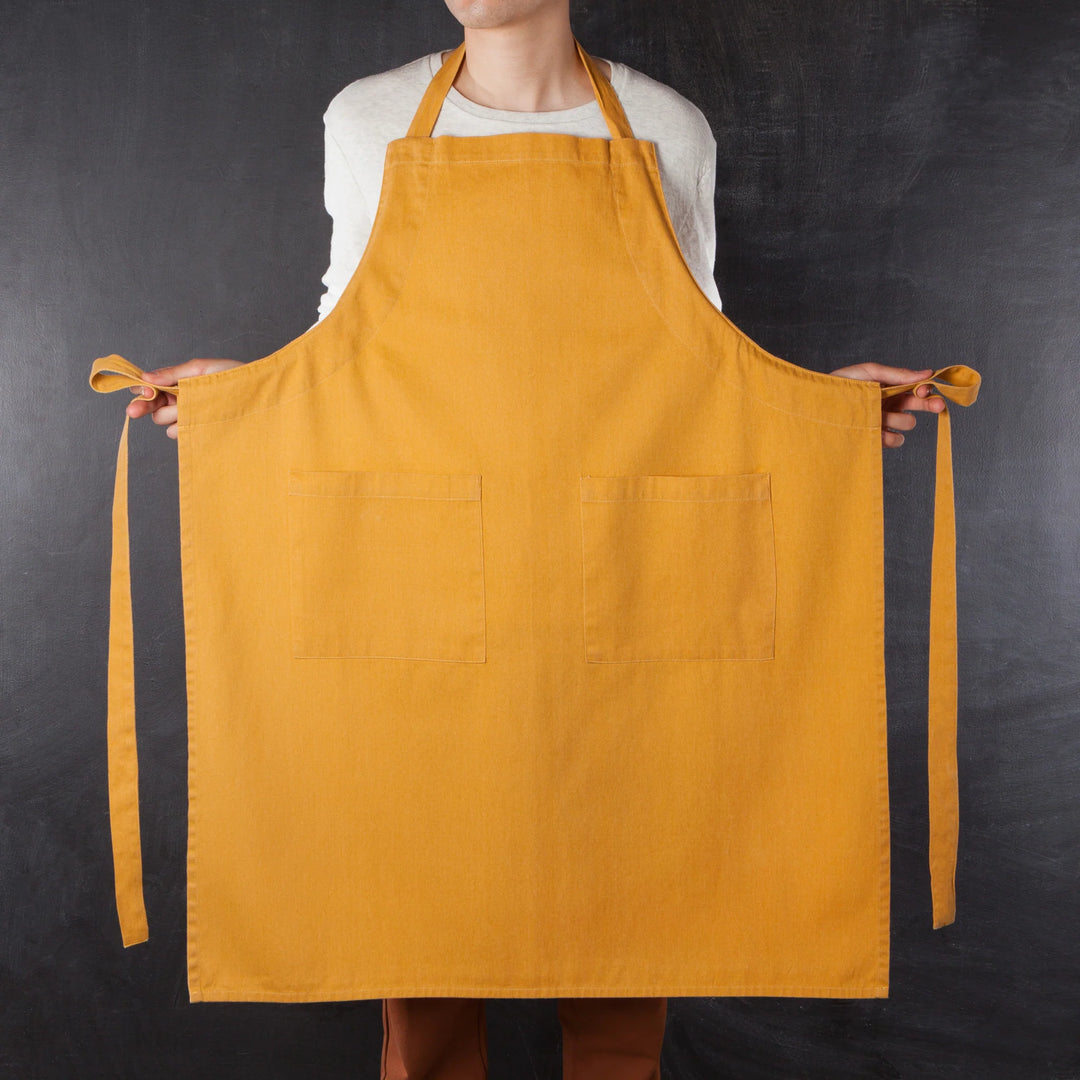 Stonewashed Ochre Apron