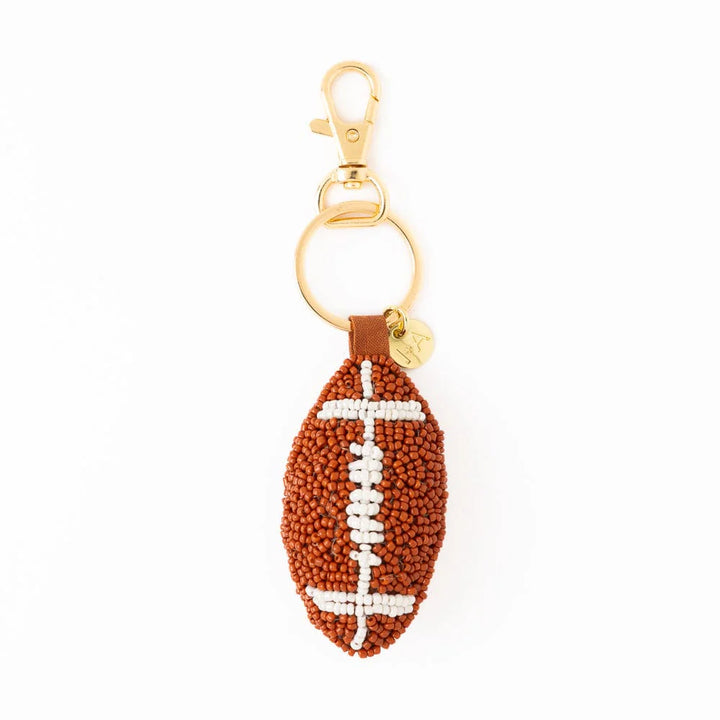 Beaded Football Bag Charm