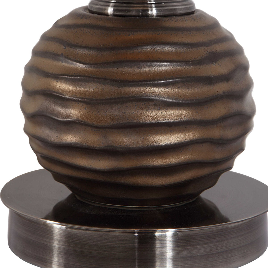 Bronze Sphere Table Lamp - Local Pickup