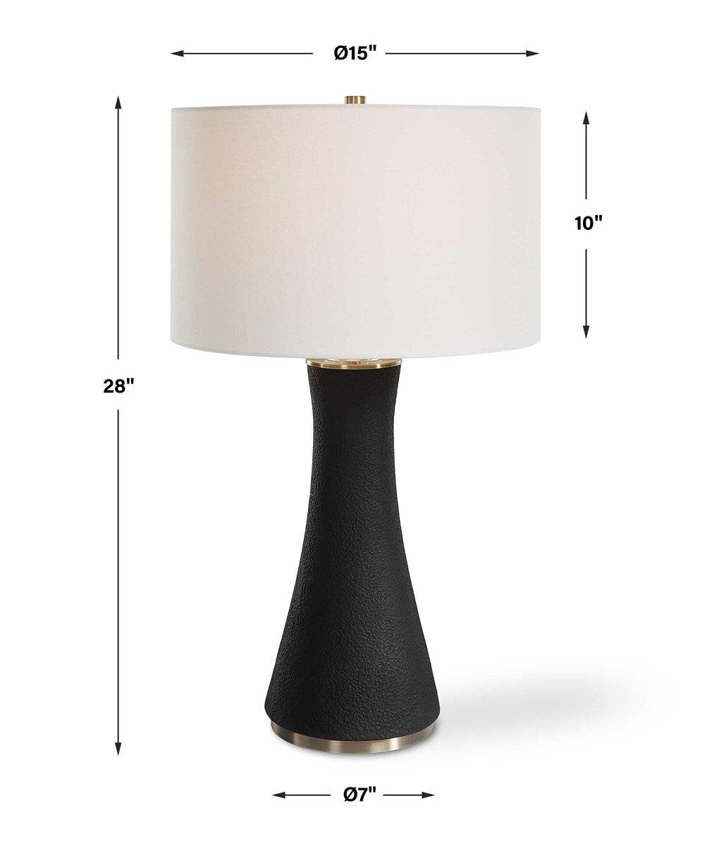 Black Finished Table Lamp - Local Pickup