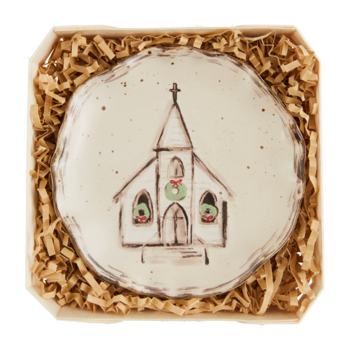 Sketched Christmas Trinket Dish