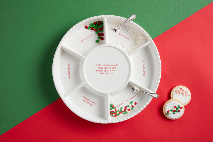 Christmas Cookie Decorating Tray & Spoon Set