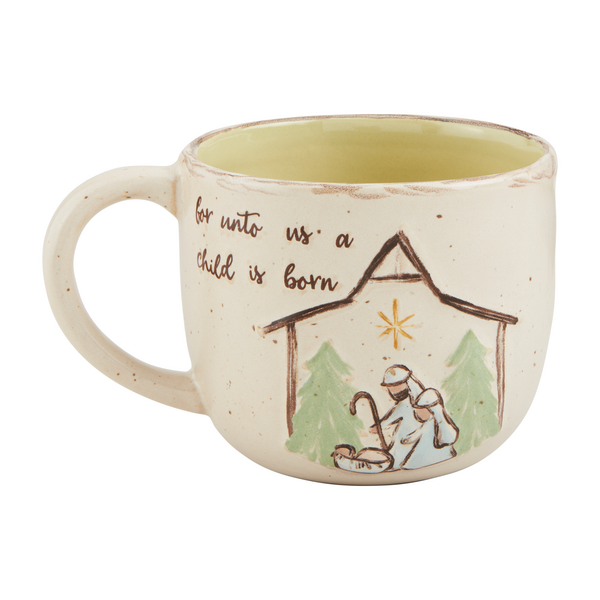 Sketched Christmas Nativity Mug