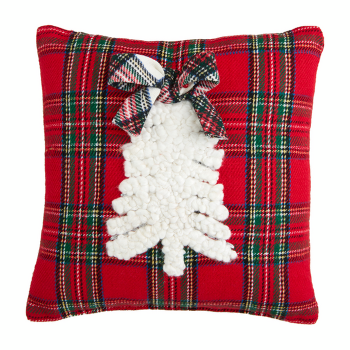 Holiday Cheer Tufted Emblem Pillow