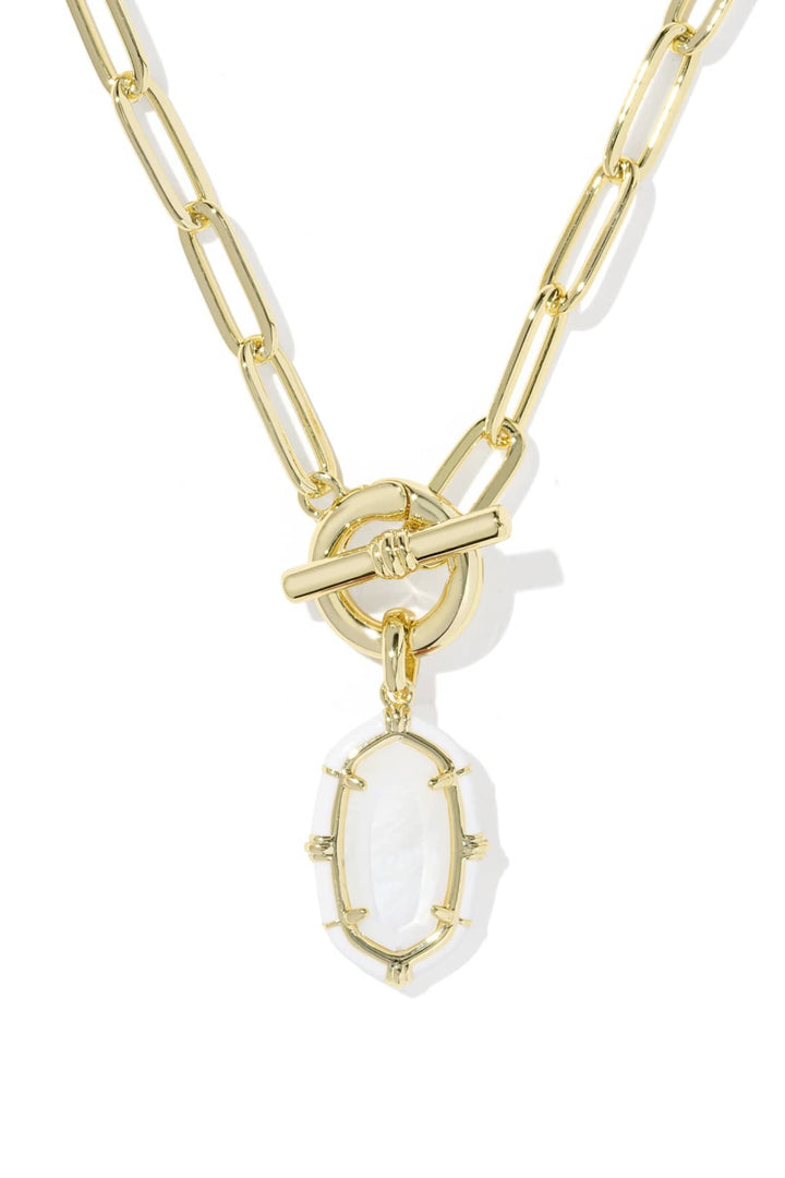 Kendra Scott Elisa Enamel Link And Chain Necklace