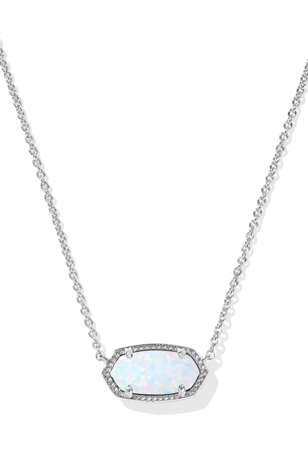 Kendra Scott Silver Elisa Short Pendant Necklace