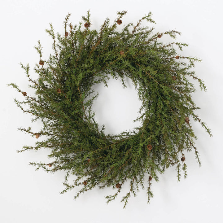 Dainty Pine & Cone Wreath - Local Pickup