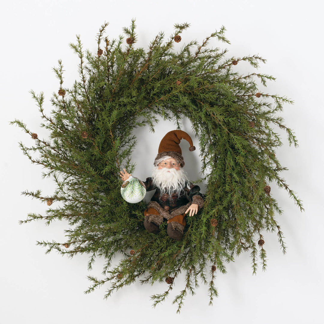 Dainty Pine & Cone Wreath - Local Pickup