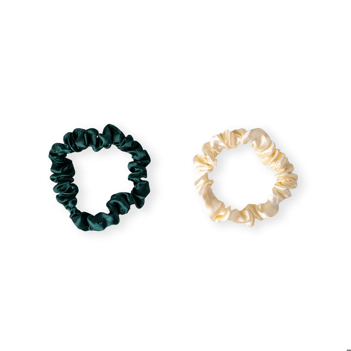 Pretty Festive Holiday Satin Scrunchies