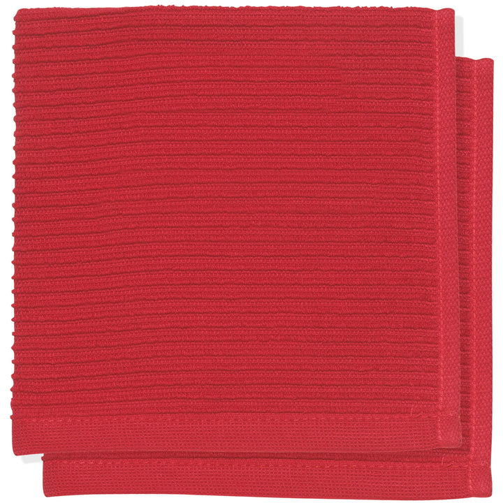 Red Ripple Dishcloth Set