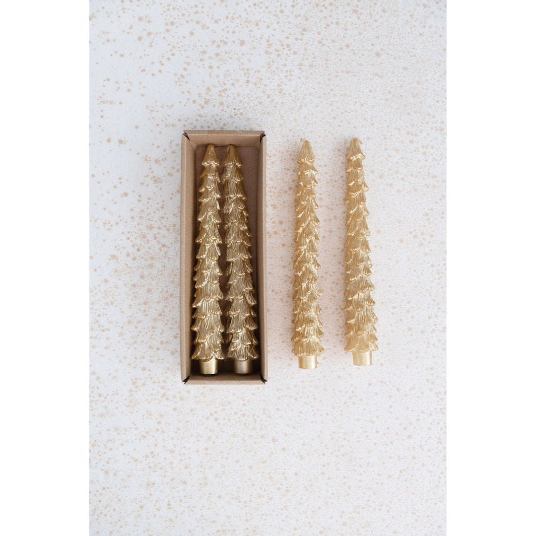 Tree Shaped Taper Candle Set