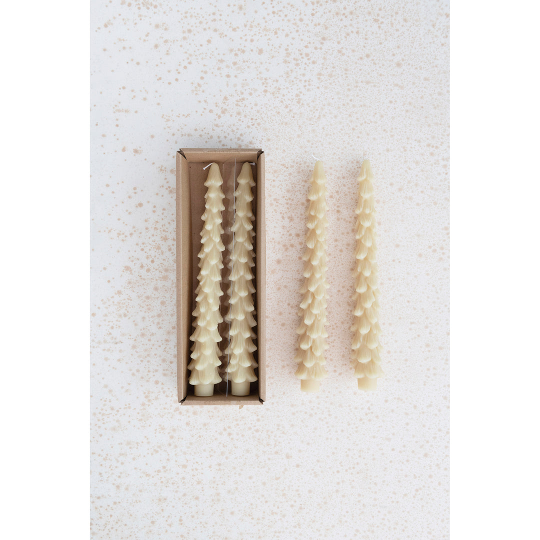 Tree Shaped Taper Candle Set