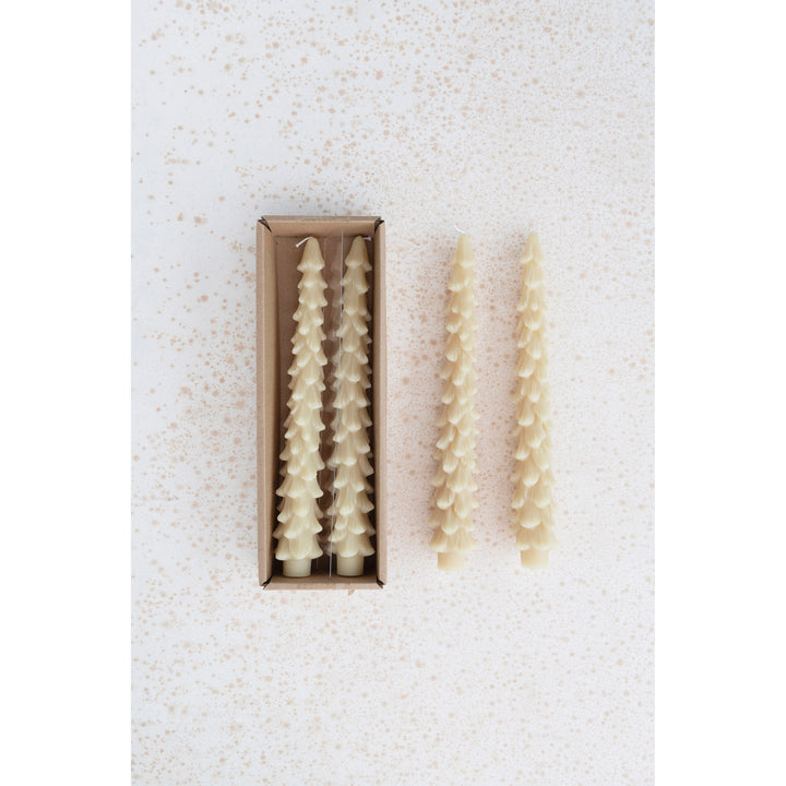Tree Shaped Taper Candle Set