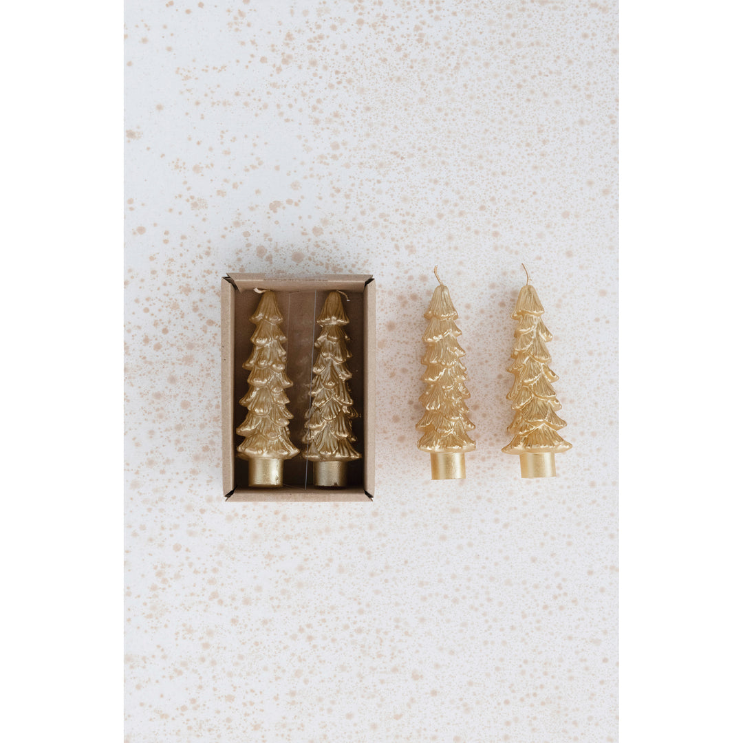 Tree Shaped Taper Candle Set