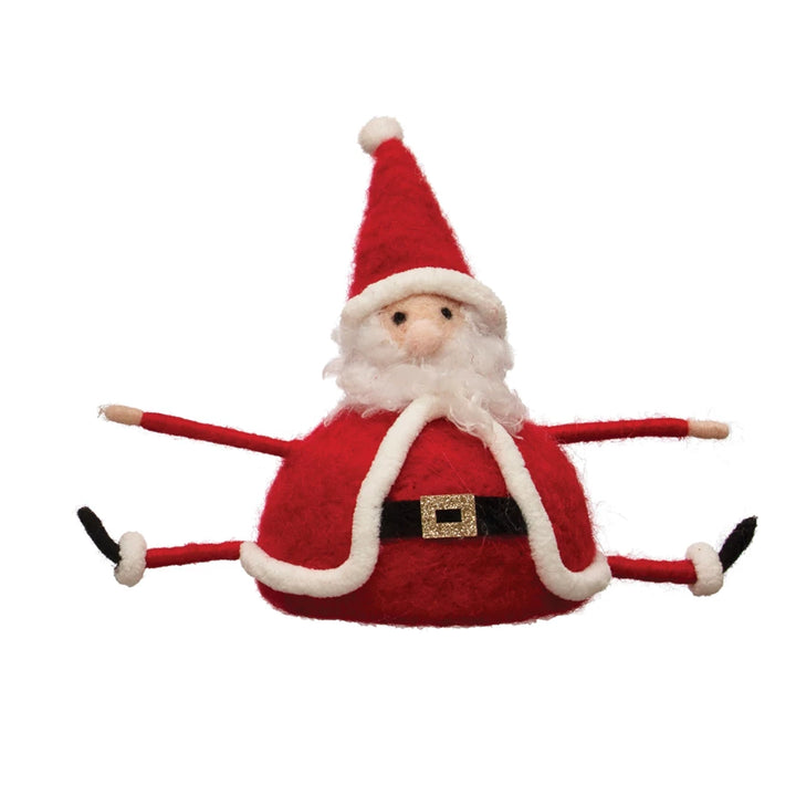 Wool Sitting Santa