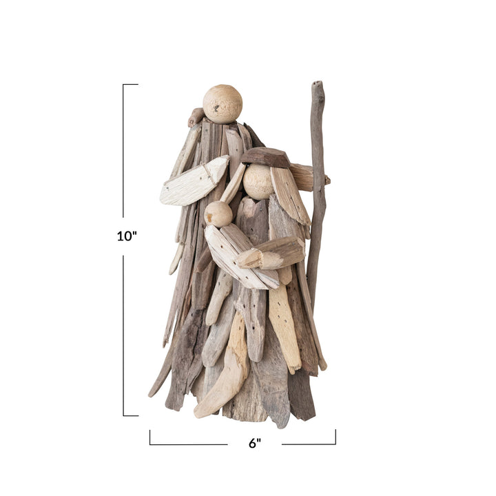 Driftwood Holy Family