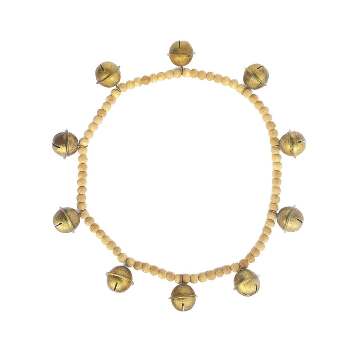 Gold Bell & Bead Circular Garland